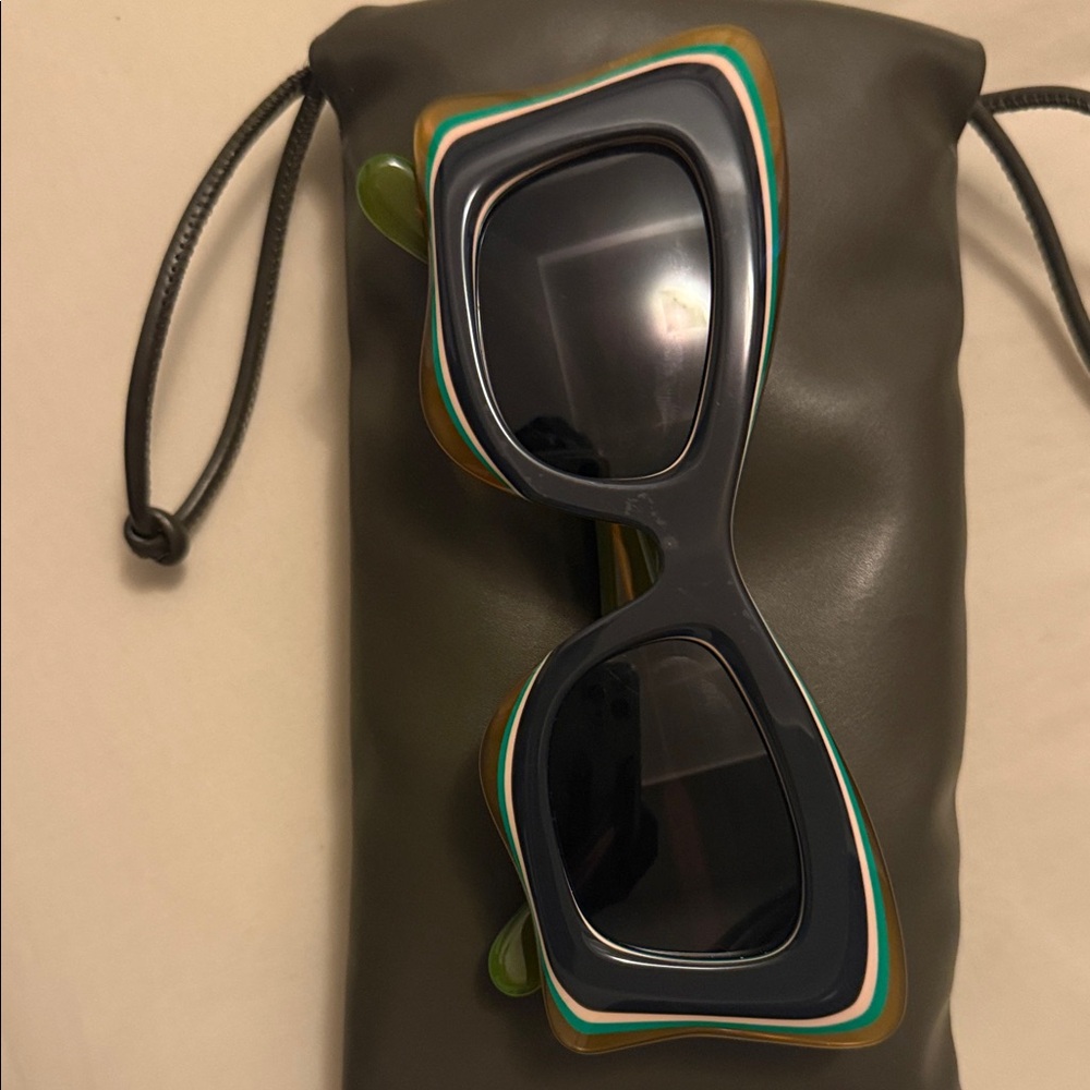 Loewe Green and Black Sunglasses